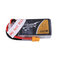

Tattu 11.1V 650mAh 75C 3S1P LiPo Battery Pack with XT30 Plug for 90 to 180 Size, Torrent 110, Lizard 95 Quadcopters