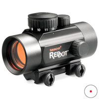 

Tasco 1x30mm Red Dot Series Shotgun & Handgun Scope, Matte Black Finish with Illuminated 5 M.O.A. Red Dot Reticle, Built-on Dovetail Rail