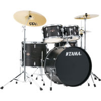 

Tama IE52C Imperialstar 5-Piece Complete Kit with Meinl HCS Cymbals, Black Oak Wrap