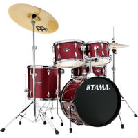 

Tama IE58CCPM Imperialstar 5-Piece Drum Kit with Stage Master Hardware and Meinl HCS Cymbals, Candy Apple Mist