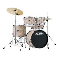 

Tama Imperialstar 5-Piece Complete Drum Kit with 18" Bass Drum, Natural Zebrawood Wrap