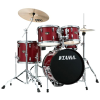 

Tama Imperialstar 5-Piece Drum Kit, Includes 14x18" Bass Drum, 8x10" and 9x12" Tom Tom, 12x14" Floor Tom and 5x13" Snare Drum, Stage Master Hardware and Meinl HCS Cymbals, Candy Apple Mist