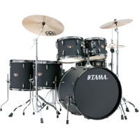 

Tama IP62NBC Imperialstar 6 Piece Drum Kit with Meinl HCS Cymbals, Blacked Out Black Finish, Black Nickel Hardware