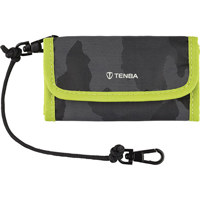 

Tenba Reload SD 9 Card Wallet for Up to 9 SD Cards, Black Camouflage/Lime
