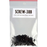 

TecNec SCREW-38B 4-40x3/8" Flat Head Screws for Mounting Chassis Connectors, 100-Pack, Black