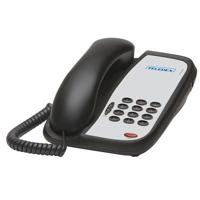 

Teledex I Series A100 Single Line Analog Corded Hotel Telephone, Black