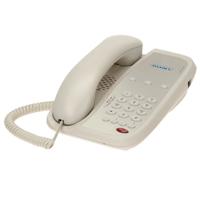 

Teledex I Series A103 Single Line Analog Corded Hotel Telephone, 3x Guest Service Buttons, Ash