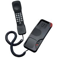 

Teledex Opal Trimline Two Line Analog Corded Hotel Telephone, Message Waiting Light, Black