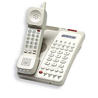 

Teledex Opal DCT2910 Two Line DECT 1.9GHz Cordless Hotel Speakerphone, 10x Guest Service Buttons, Ash