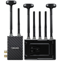 

Teradek Bolt 4K LT MAX 3000 3G-SDI/HDMI Wireless Transmitter and Receiver Deluxe Kit, 3000' Range, V-Mount