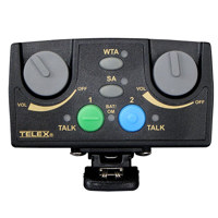 

Telex RTS TR-82N Narrow Band UHF 2-Channel Binaural Wireless Synthesized Beltpack Transceiver, A4M Headset Jack, H5: 500-518MHz Receive/686-698MHz Transmit