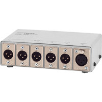 

Telex TW-5W 1-In 5-Out Dual Channel 3-Pin XLR-Type Passive Splitter Box, 5 Amps, >1.5kV DC Dielectric Strength, Gray