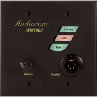 

Telex WM-1000 Single Channel Wall Mount Wired Intercom Headset Station, 50 to 200Ohms Dynamic Microphone, 150 to 600Ohms Monaural Headphones