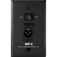 

Telex WP-2 Single Channel Wall Plate with Two Channel Switch, Male XLR-3 Connector
