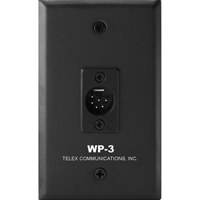 

Telex WP-3 Two Channel Wall Plate, 6-Pin Male XLR Connector