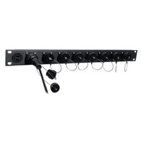

Tactical Fiber Systems 8 Port BullsEye Patch Panel with 8 BullsEye Duo Chassis Connectors