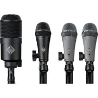 

Telefunken Dynamic Series DD4 Drum Mic Pack, Includes M82 with M782 Mount, 2x M81-SH with M784 and M785 Mount, 4x SGMC-5R XLR with Female Connector