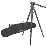 

Tiffen Provista Grounder Video Tripod with FM18 3-way Head, 75mm Ball Leveler, Multi Positional Legs, Supports 18 lbs, Max Height 64"