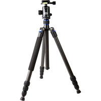 

Tiffen by Davis & Scnford TR654C-36 Traverse 4-Section Carbon Fiber Grounder Tripod with Ball Head for DSLR, Mirrorless, Point and Shoot Cameras, 15lbs Capacity, 65" Maximum Height