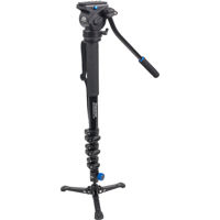 

Davis & Sanford Traverse TR705 Pro 5-Sections Aluminum Alloy Monopod with Folding Base and V-9 Head, Holds 12 Lbs, Extends to 5.8'