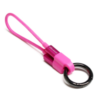

Tera Grand Apple MFi Certified Keychain Braided Lightning Cable, Pink