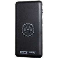 

Tera Grand 10,000mAh Triple Input & Output with 10W Fast Charge Wireless Power Bank, Black