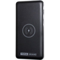 

Tera Grand 10,000mAh Triple Input & Output with 10W Fast Charge Wireless Power Bank, Black