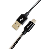 

Tera Grand 6' USB 2.0 Type C to A Braided Cable with Aluminum Housings, Black/White