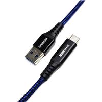 

Tera Grand 3' USB 3.1 Generation 2 USB-C to A Braided Cable with Aluminum Housing, Black/Blue