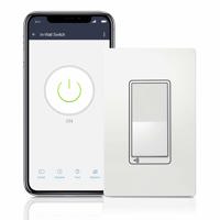 

Topgreener In-Wall Smart Wi-Fi Light Switch, 15A/120V, White