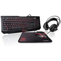 

Thermaltake Tt eSports Knucker 4-in-1 Gaming Kit with Gaming Keyboard, Mouse, Headset and Mouse Pad