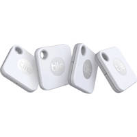 

Tile Inc Mate Bluetooth Tracker, White, 4-Pack