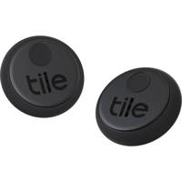 

Tile Inc Sticker Small Adhesive Bluetooth Tracker, Black, 2-Pack