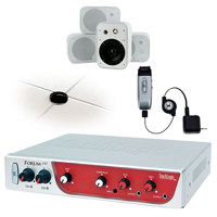 

TeachLogic IRF-2150 Forum 232 Wireless Microphone System, Includes IMA-232 Amplifier, IRT-60 Transmitter, BRC-15 Charger, ICS-55 Sensor, WM-4 Wall Mount Speaker