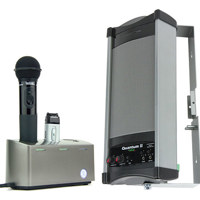 

TeachLogic IRQ-3650 Quantum II Infrared Wireless Microphone System, Includes IRC-360 Speaker, AC-35 Power Supply, IRT-55 Transmitter, IRH-35 Mic, BRC-55 Charger
