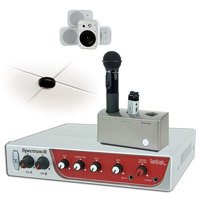 

TeachLogic IRS-8630 Infrared Wireless Classroom Mic System, Includes Spectrum III Receiver/Amplifier, IRT-60 Sapphire Transmitter, IRH-35 Handheld Transmitter, 8x Wall-Mount Speakers, BRC-15 and BRC-101 Charger