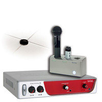 

TeachLogic VoiceLink III Infrared Dual Sapphire System, Includes IR-255 VoiceLink III IR Receiver, 2x Sapphire Transmitter with Microphone, BRC-55 Charger