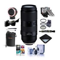 

Tamron 100-400mm f/4.5-6.3 Di VC USD Telephoto Lens for Nikon F Mount - Bundle With 67mm Filter Kit, LENSALIGN MkII Focus Calibration System Lens Pouch, Peak Lens Changing Kit Adapter, Software, And More