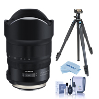 

Tamron SP 15-30mm F/2.8 Di VC USD G2 for Canon EF Mount - With Slik Sprint Pro III BH Travel Tripod with SBH-100 DQ All Metal Ball Head Black, Cleaning Kit, Microfiber Cloth