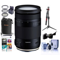 

Tamron 18-400mm f/3.5-6.3 Di II VC HLD Lens for Canon EF - Bundle With Flex Lens Shade, Table Top Tripod, Lens Pouch, 72mm Filter Kit, Cleaning Kit, Capleash, Software Package