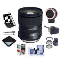 

Tamron SP 24-70mm f/2.8 Di VC USD G2 Lens for Canon EF - Bundle With 82mm Filter Kit, Datacolor AF Calibration Aid, FocusShifter DSLR Follow Focus, Peak Lens Changing Kit Adapter, And More