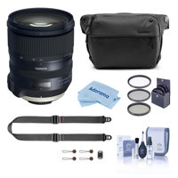 

Tamron SP 24-70mm f/2.8 Di VC USD G2 Lens for Canon EF Mount - Bundle With Peak Design SlideLITE Strap, Peak Design 6L Everyday Sling V2 Black, 67mm Filter Kit, Cleaning Kit, Microfiber Cloth