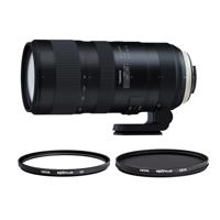 

Tamron SP 70-200mm f/2.8 Di VC USD G2 Lens for Canon EF Mount - Bundle With Hoya NXT Plus 77mm 10-Layer HMC MC UV Filter, Hoya NXT Plus 77mm 10-Layer HMC Multi-Coated Circular Polarizer Filter