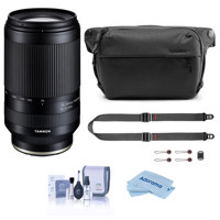 

Tamron 70-300mm f/4.5-6.3 Di III RXD Lens for Full-Frame and APS-C Sony Cameras - Bundle With Peak SlideLITE Strap, Peak 6L Everyday Sling V2 Black, Cleaning Kit, Microfiber Cloth
