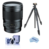 

Tokina opera 50mm f/1.4 FF Lens for Nikon - With Slik Sprint Pro III BH Travel Tripod with SBH-100 DQ All Metal Ball Head, Black, Cleaning Kit, Microfiber Cloth