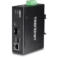 

TRENDnet TI-F11SFP Hardened Industrial 100/1000 Base-T to SFP Media Converter, Version v1.0R