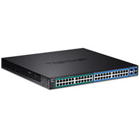 

TRENDnet TL2-PG484 48-Port Gigabit PoE+ Managed Layer 2 Switch with 4 Shared SFP Slots, Version v1.0R