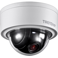 

TRENDnet TV-IP420P 3MP HD Indoor/Outdoor Day & Night Motorized PTZ Dome Network Camera, 4x Optical Zoom, 2048x1536, Up to 25fps, H.264, MJPEG, Vandalproof, PoE, Version v1.0R
