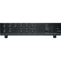 

TOA Electronics A-724 9-Channel 240 Watt Mixer/Amplifier, 50Hz-20kHz Frequency Response, +/-10dB Bass and Treble, Two Auxiliary Inputs