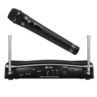 

TOA Electronics WS5225 Wireless Hand-held Microphone System, Includes WM-5225 UHF Condenser Mic Transmitter, WT-5810 Diversity Tuner, F01 636-666MHz Frequency Band